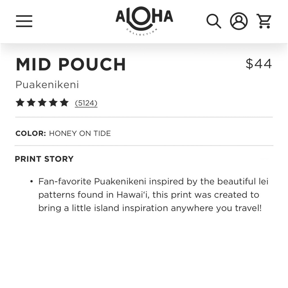 ALOHA Collection Mid Pouch - Picture 6 of 9